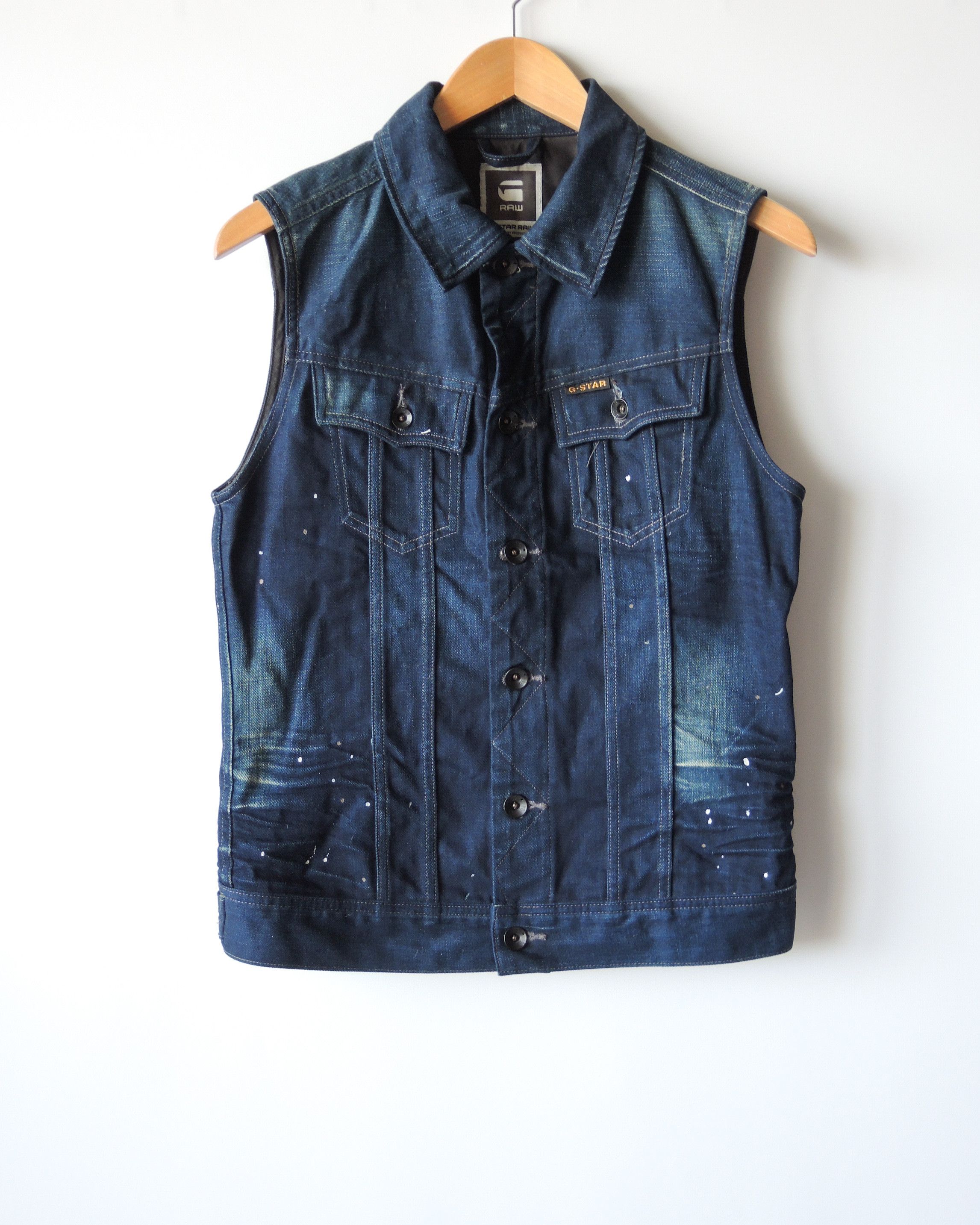 G-Star G-Star Men’s Denim Vest Size US S / EU 44-46 / 1 - 1 Thumbnail