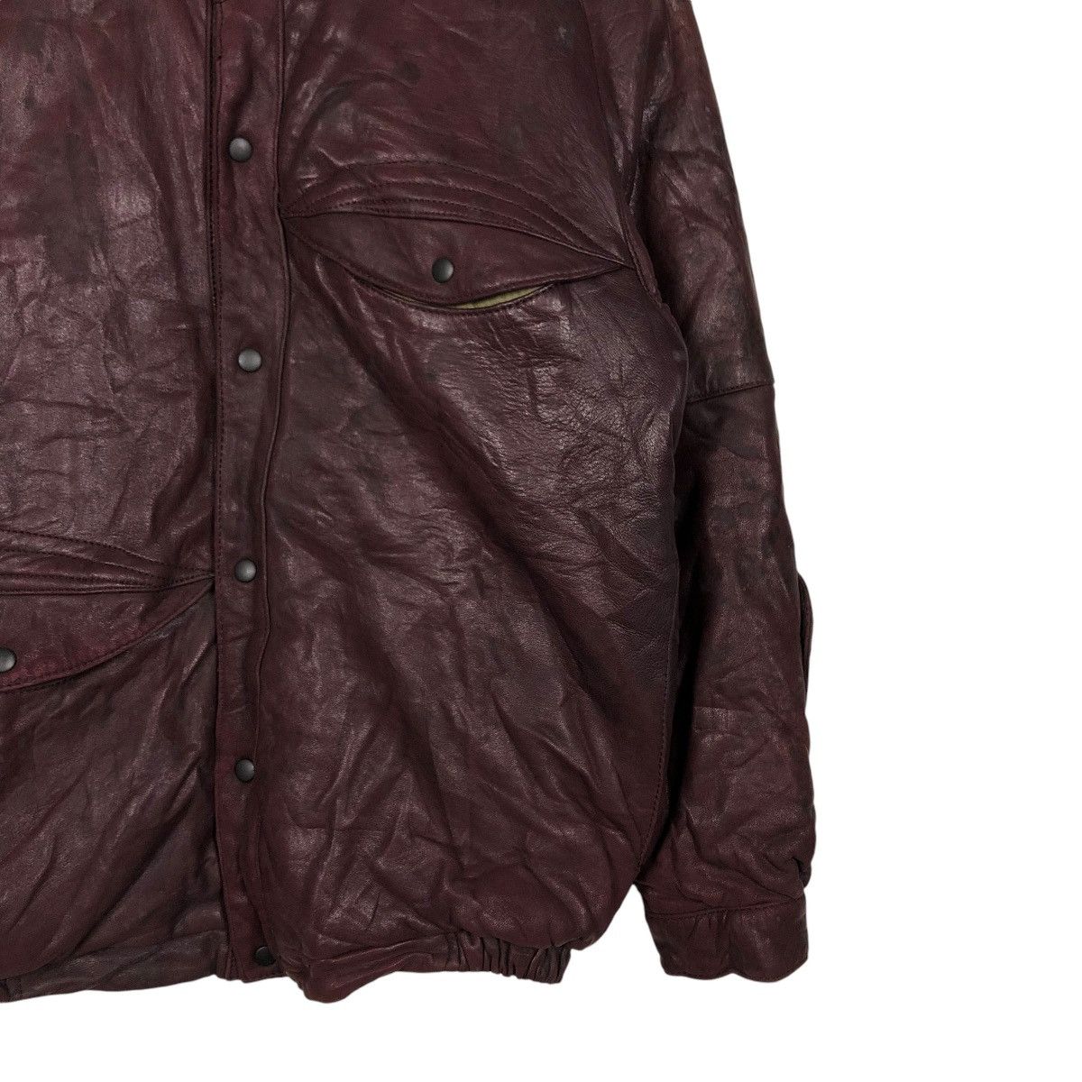 Japanese Brand 🔥VINTAGE BIKER LEATHER JACKET REVERSIBLE FOCARDI ITALY Size US M / EU 48-50 / 2 - 7 Thumbnail