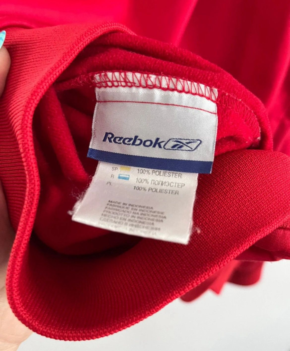 Reebok Reebok x Liverpool Red Hoodie 2004/2005 Size US L / EU 52-54 / 3 - 7 Thumbnail
