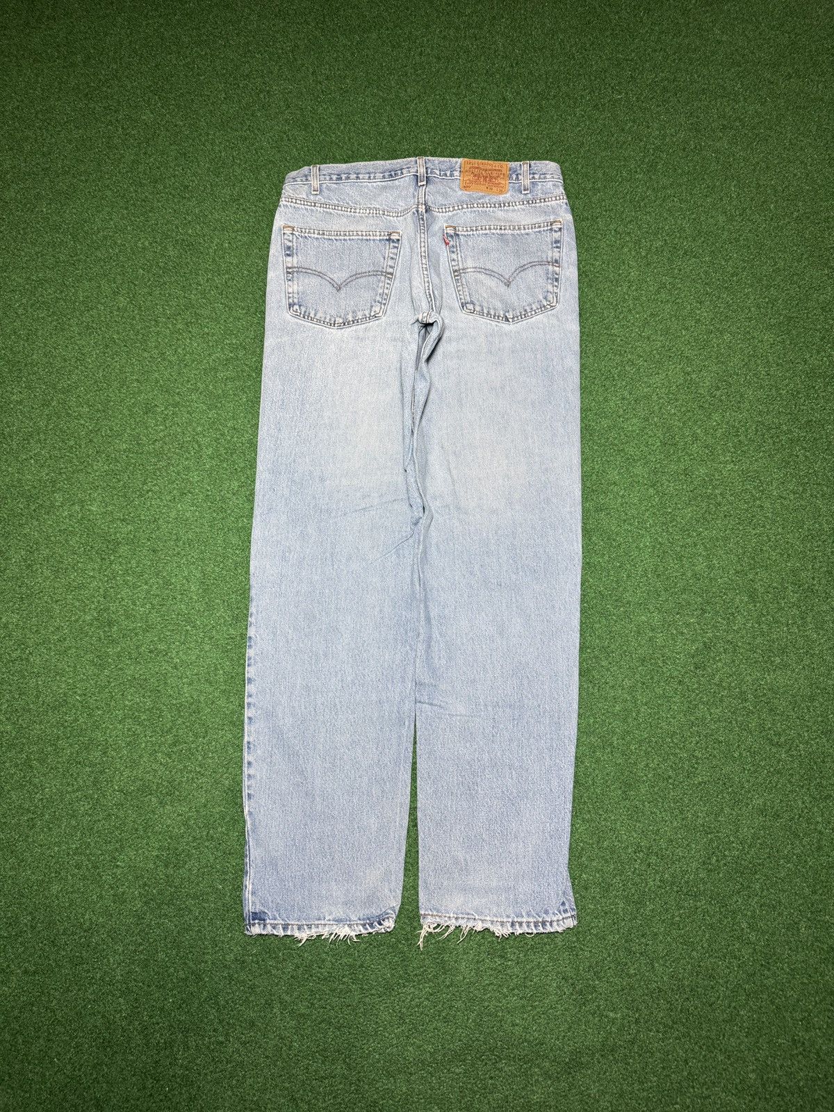 Levi's Vintage Clothing Levis 550 Relaxed Fit Light Wash 38x36 Wide Leg Y2K Jeans Size US 38 / EU 54 - 1 Thumbnail