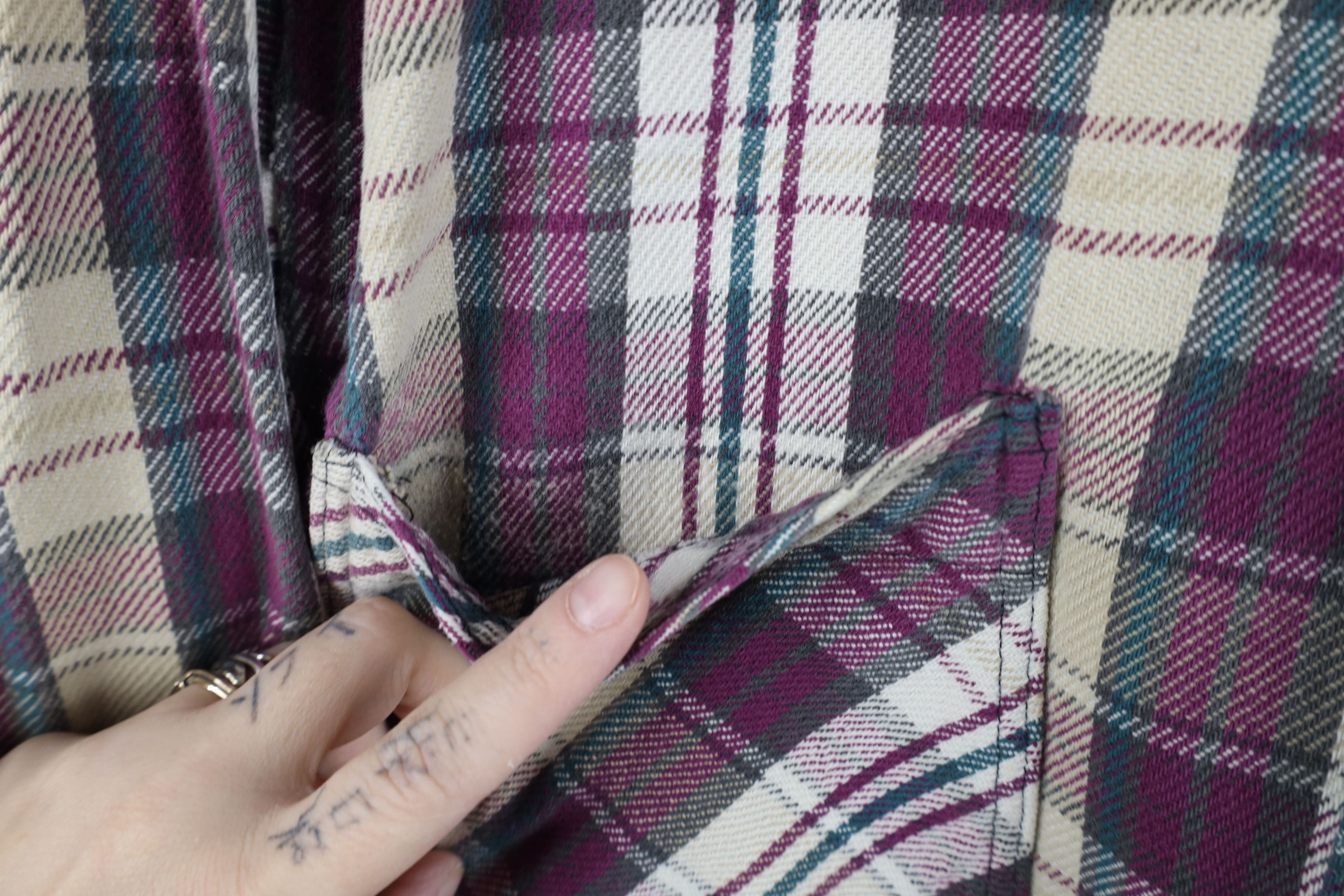 Vintage Vintage 90s Streetwear Heavyweight Flannel Button Shirt USA Size US M / EU 48-50 / 2 - 8 Thumbnail