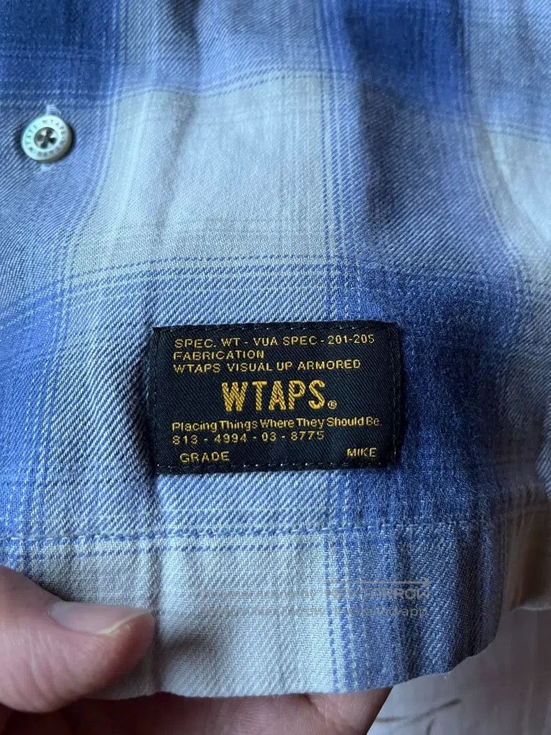 Wtaps Wtaps Blue and white flannel shirt Size US M / EU 48-50 / 2 - 5 Thumbnail