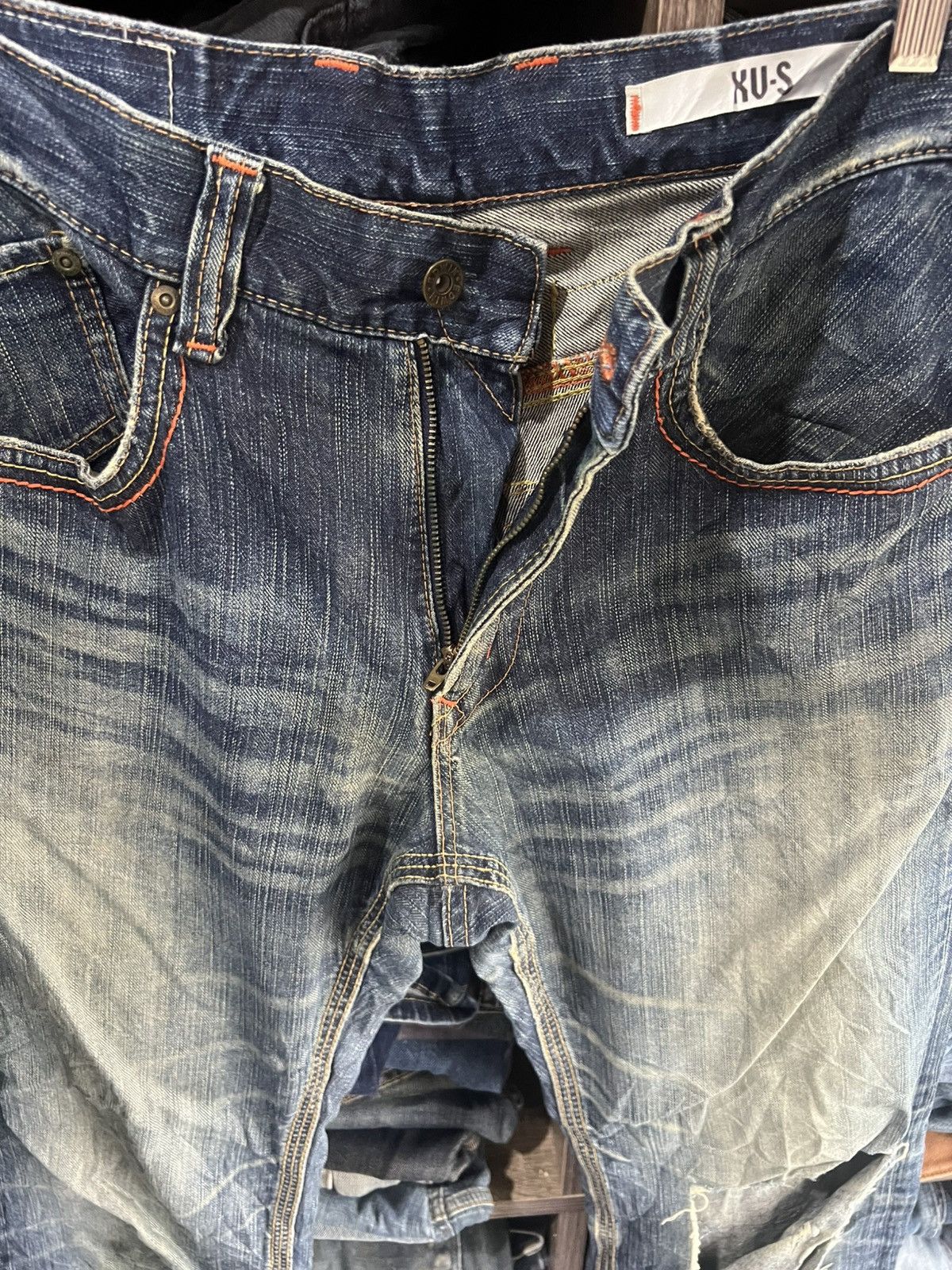 Edwin 🔥Edwin Exclusive Vintage Flared Distressed Denim Size US 34 / EU 50 - 10 Thumbnail
