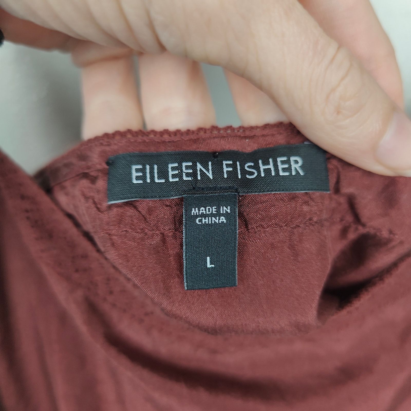 Other Eileen Fisher Tank Top Womens Large Rust Red 100% Silk Cami Size L / US 10 / IT 46 - 4 Thumbnail