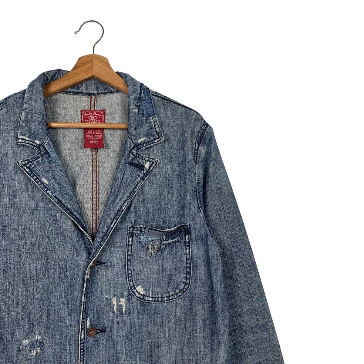 Lucky Brand LUCKY BRAND Trashed Distress Casual Denim Jacket #1665-C74 Size US M / EU 48-50 / 2 - 5 Thumbnail