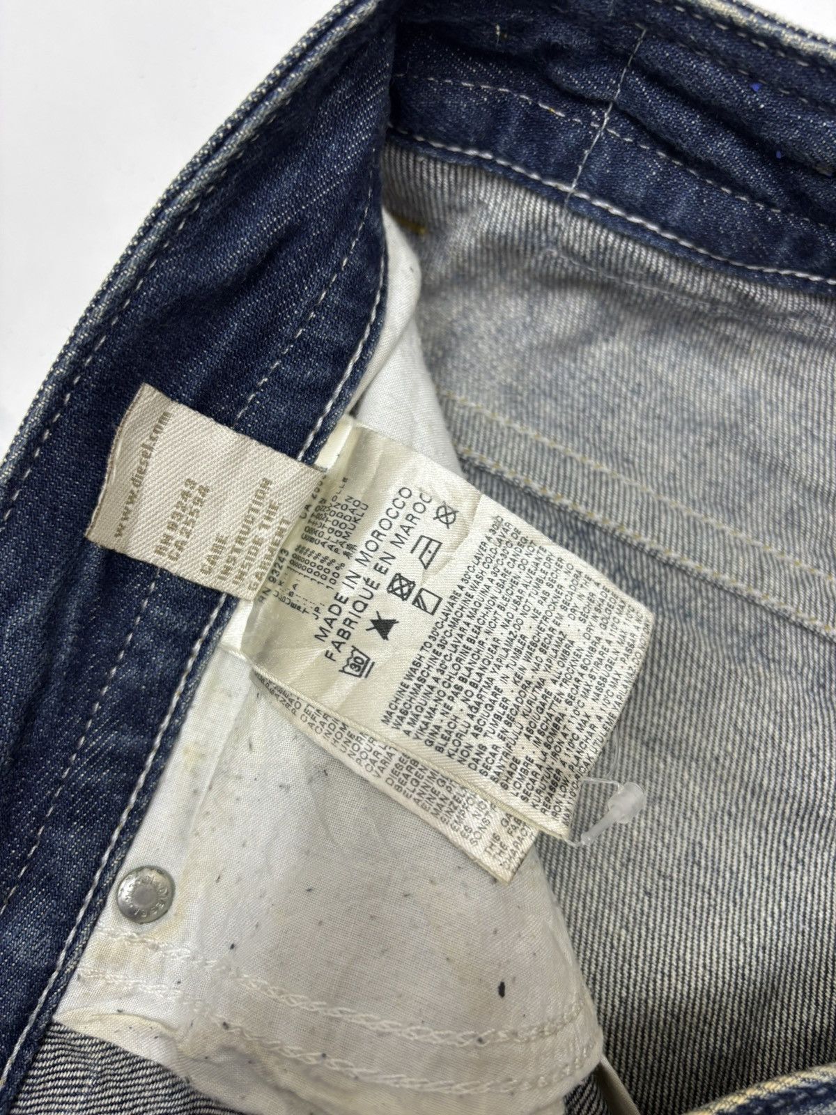 Kapital DIESEL CLAW MARK DISTRESSED SLIM SKINNY JEANS Size US 34 / EU 50 - 13 Thumbnail