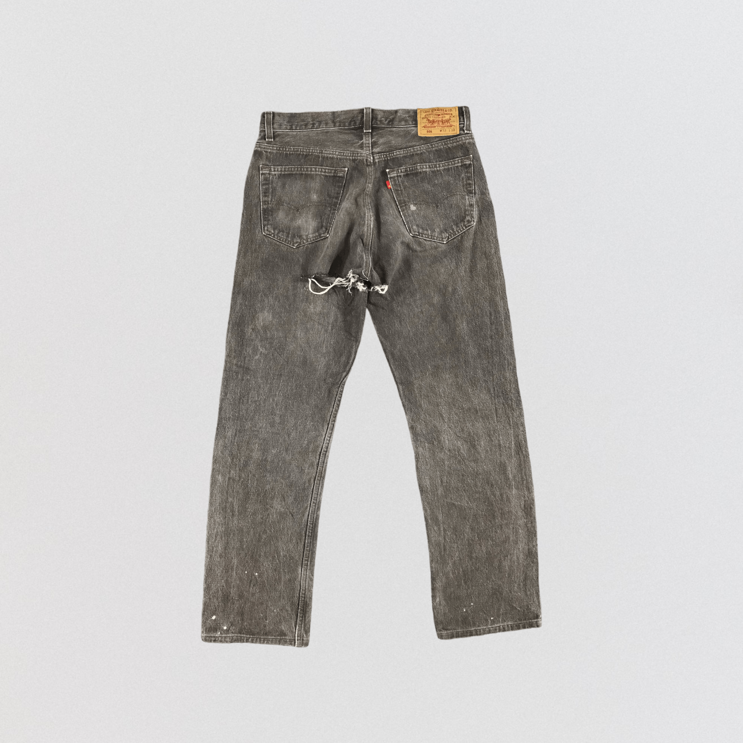 Levi's Vintage 90s Levis 501 Faded Black Jeans-JM2063 Size US 34 / EU 50 - 2 Thumbnail