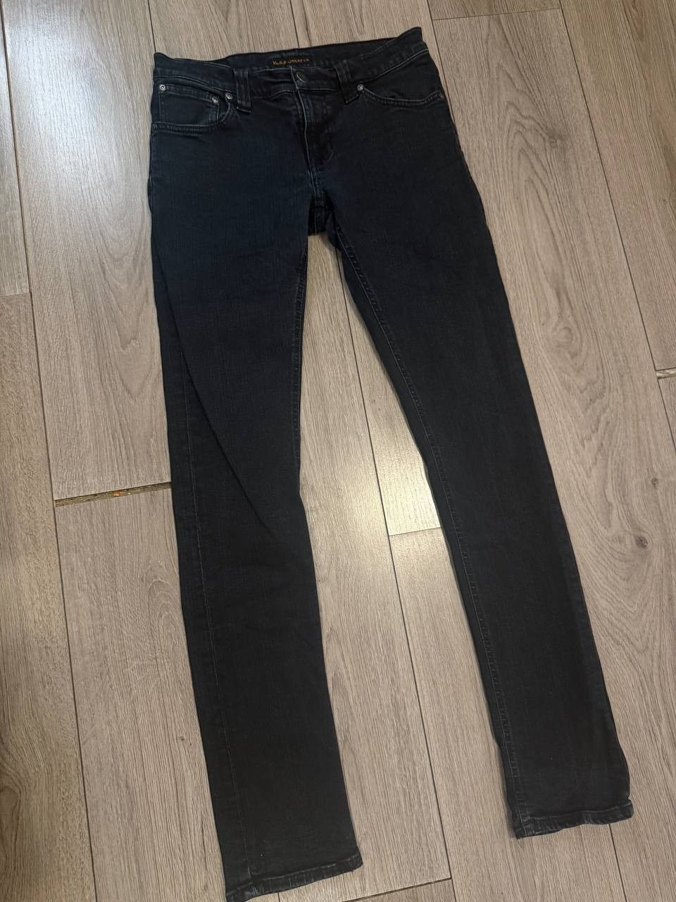 Nudie Jeans nudie jeans mens W29 L32 Black dark wash straight Size US 30 / EU 46 - 2 Thumbnail