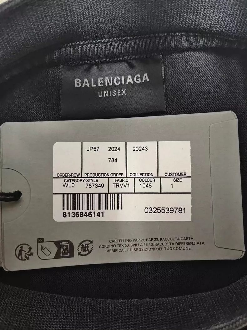 Balenciaga Balenciaga Tower Washing Short Sleeve Size US S / EU 44-46 / 1 - 4 Thumbnail