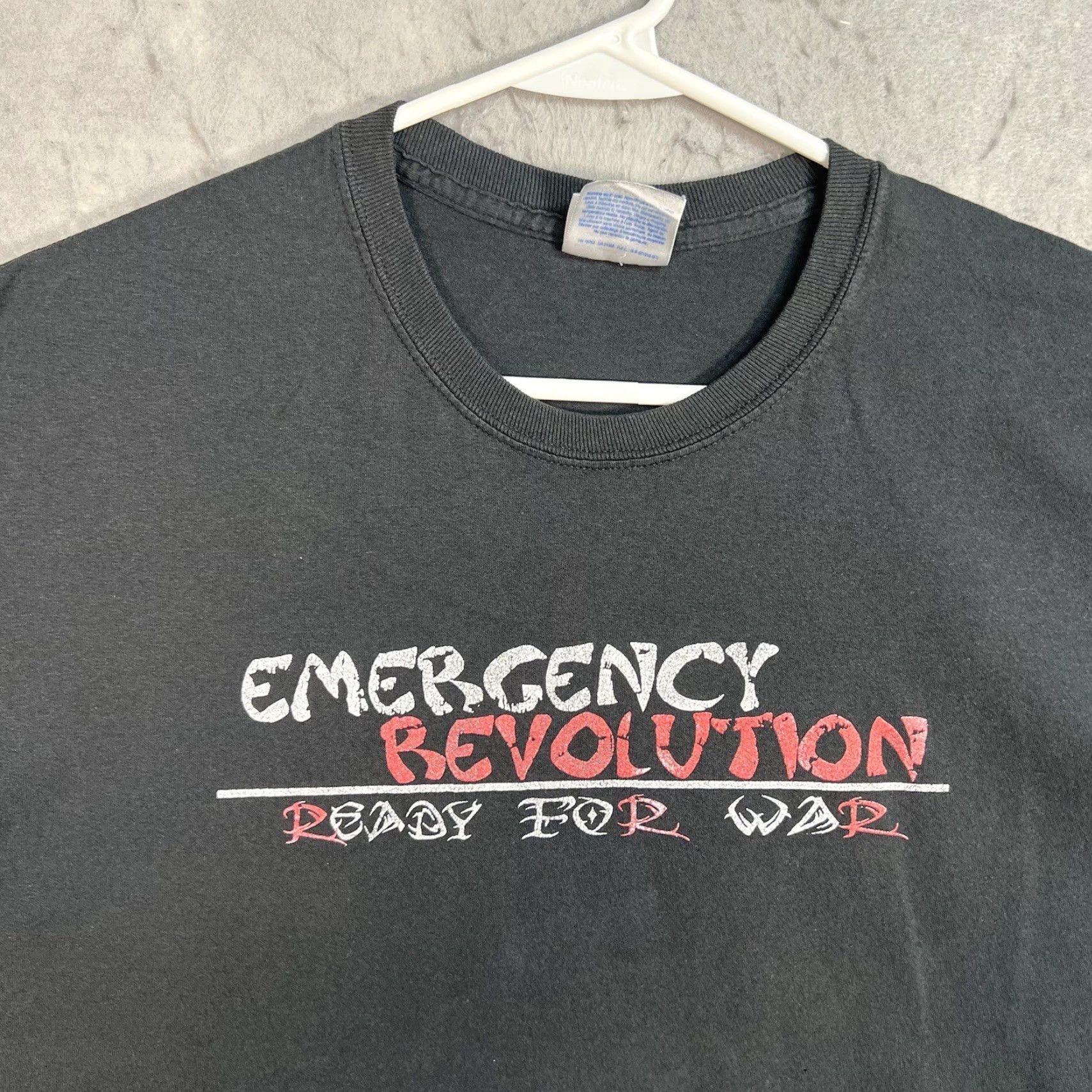 Hanes VINTAGE Hanes Graphic Tee Black Adult Mens XL 2000s Sportswear Ready For War Size US XL / EU 56 / 4 - 5 Thumbnail