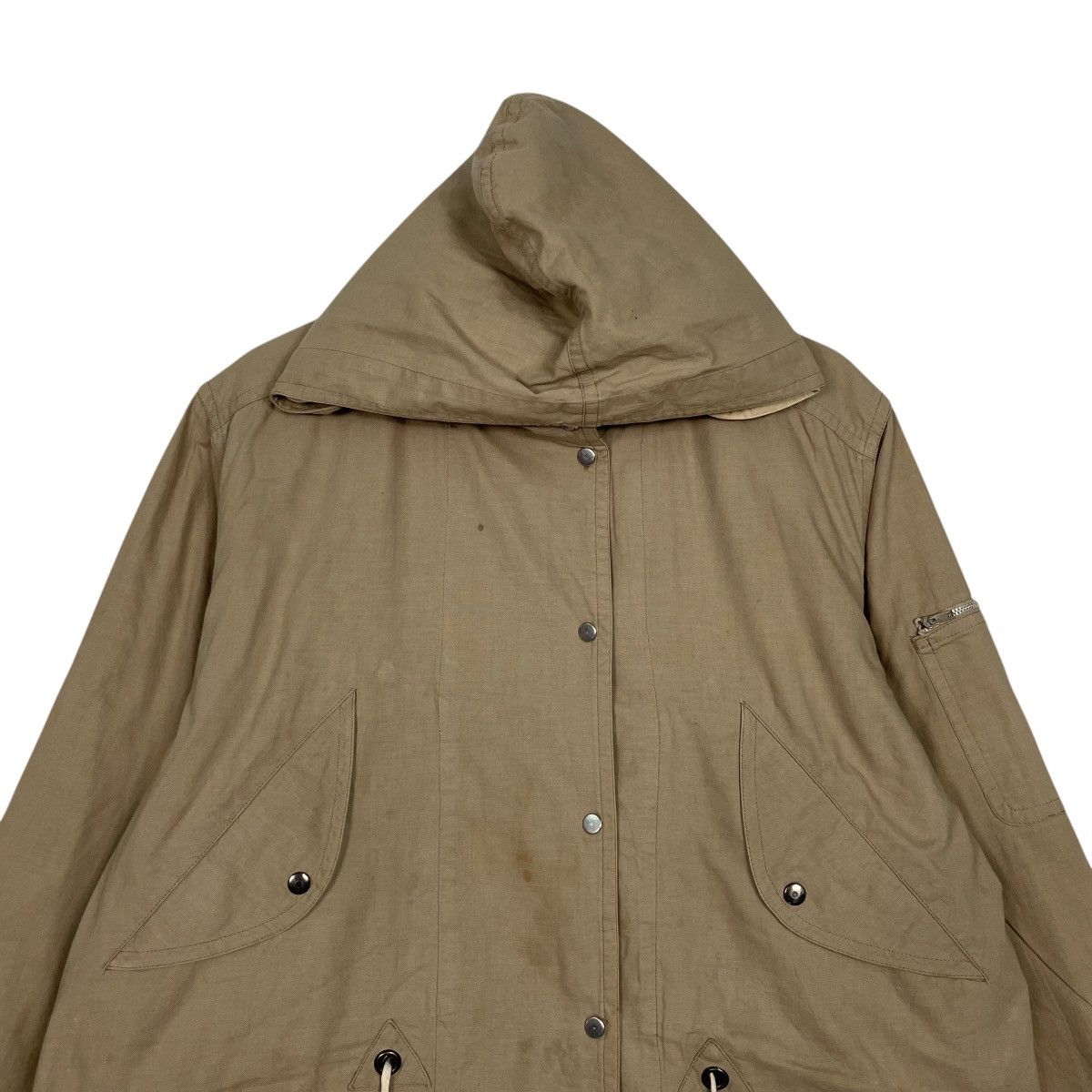 Issey Miyake Vintage 80s Issey Miyake Sport Hooded Jacket Size L / US 10 / IT 46 - 2 Thumbnail