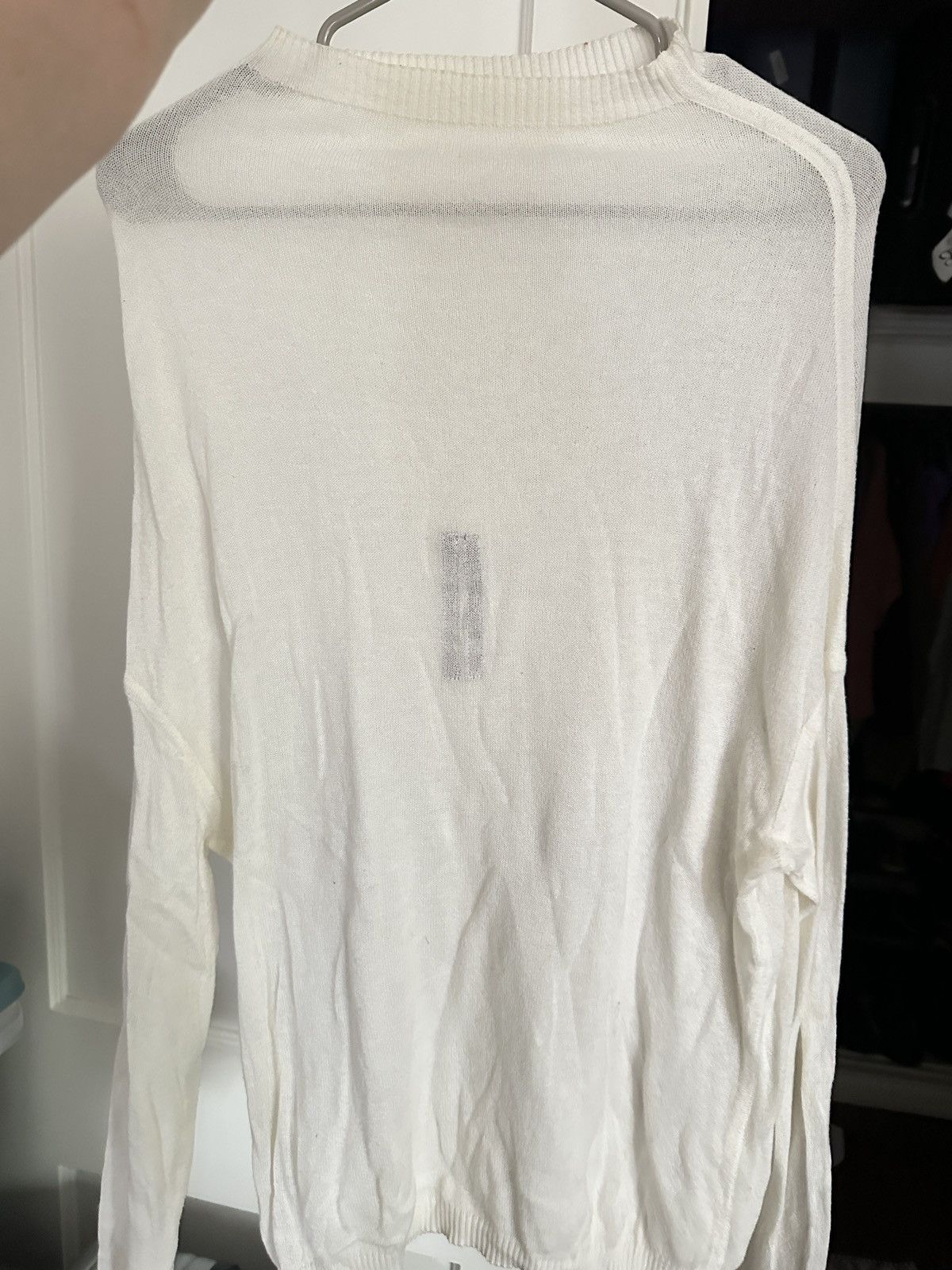Rick Owens Rick Owens Milk Sweater Size S / US 4 / IT 40 - 2 Thumbnail
