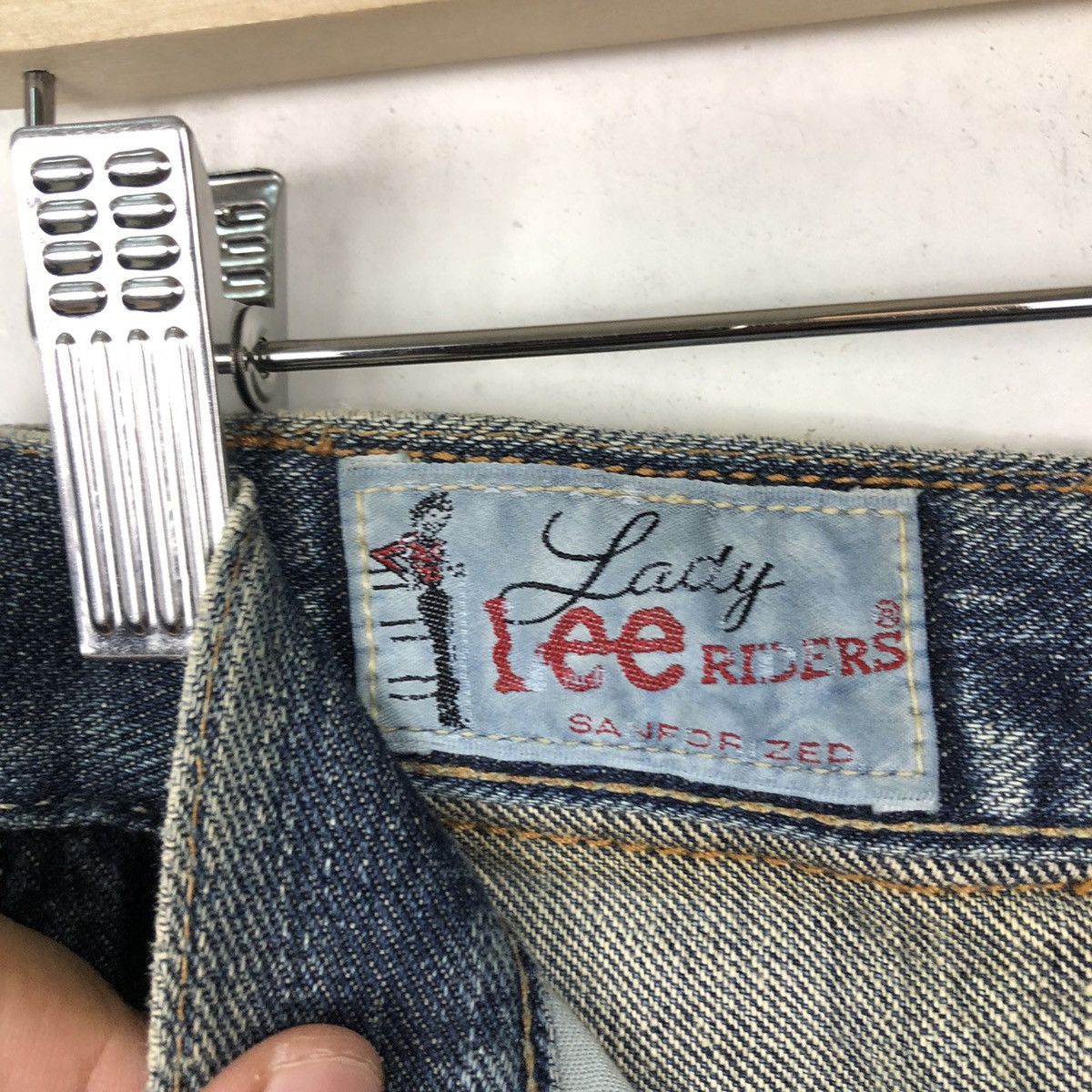 Japanese Brand VINTAGE LADY LEE RIDER SANFORIZED DENIM JEANS Size 28" / US 6 / IT 42 - 10 Thumbnail