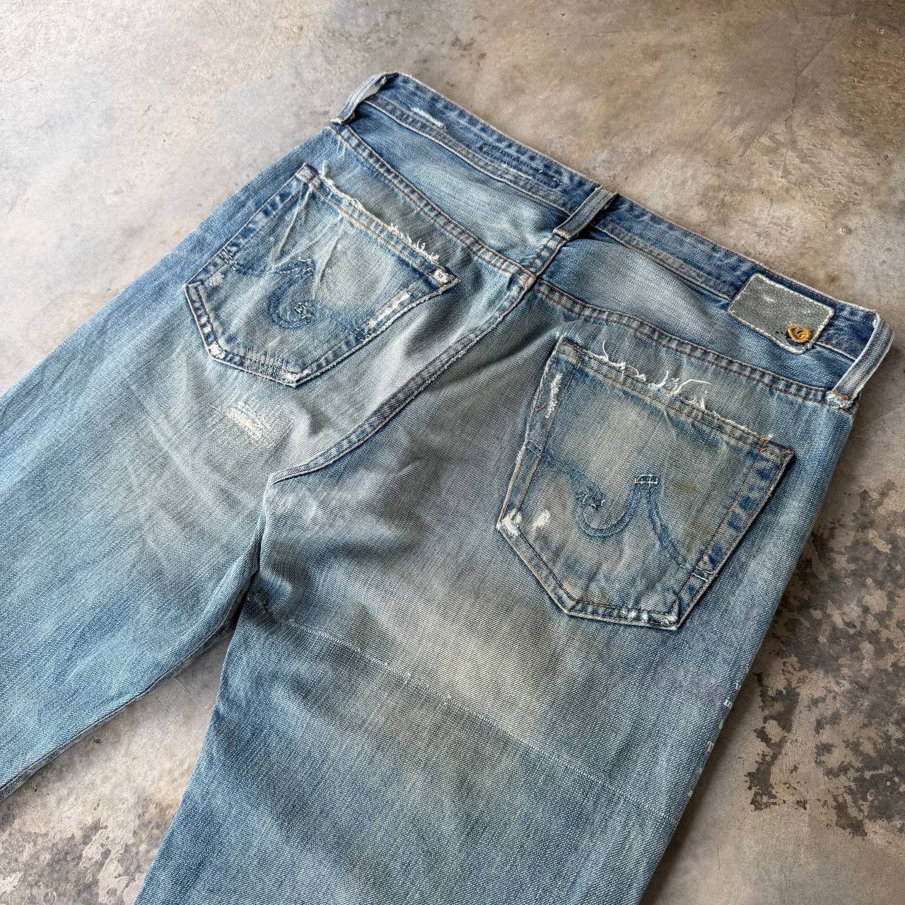 AG Adriano Goldschmied Vintage AG Adriano Goldschmied CampaignLoose Distressed Jean Size US 32 / EU 48 - 11 Thumbnail