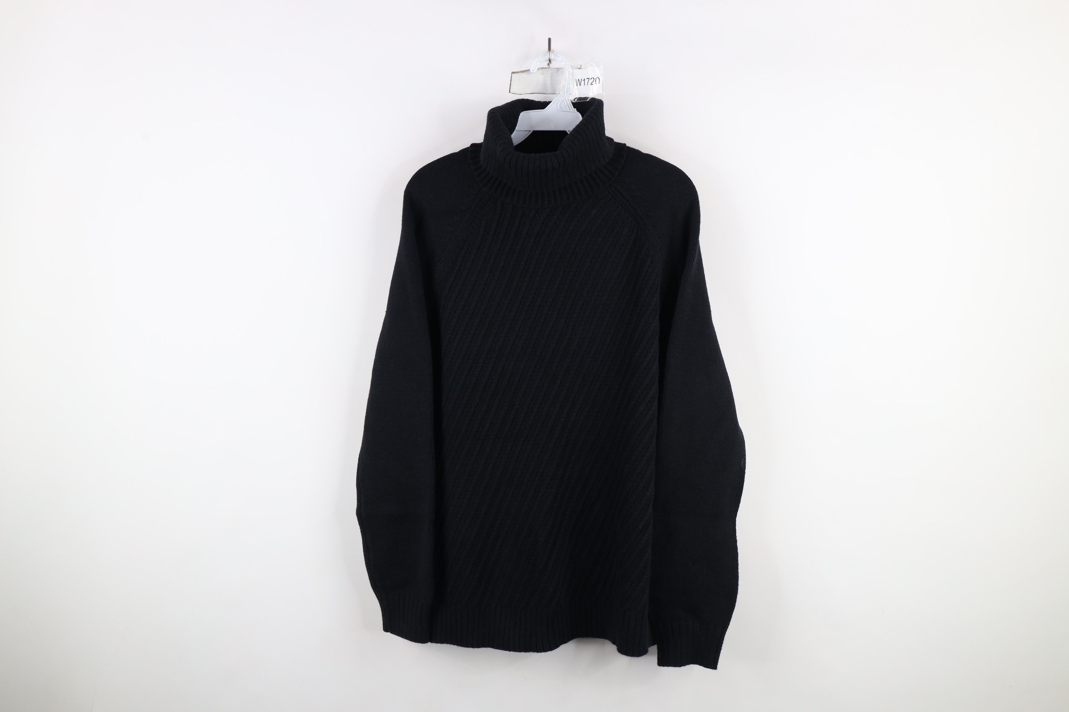 Express × Vintage Vintage Y2K Express Babydoll Ribbed Knit Turtleneck Sweater Size L / US 10 / IT 46 - 1 Thumbnail