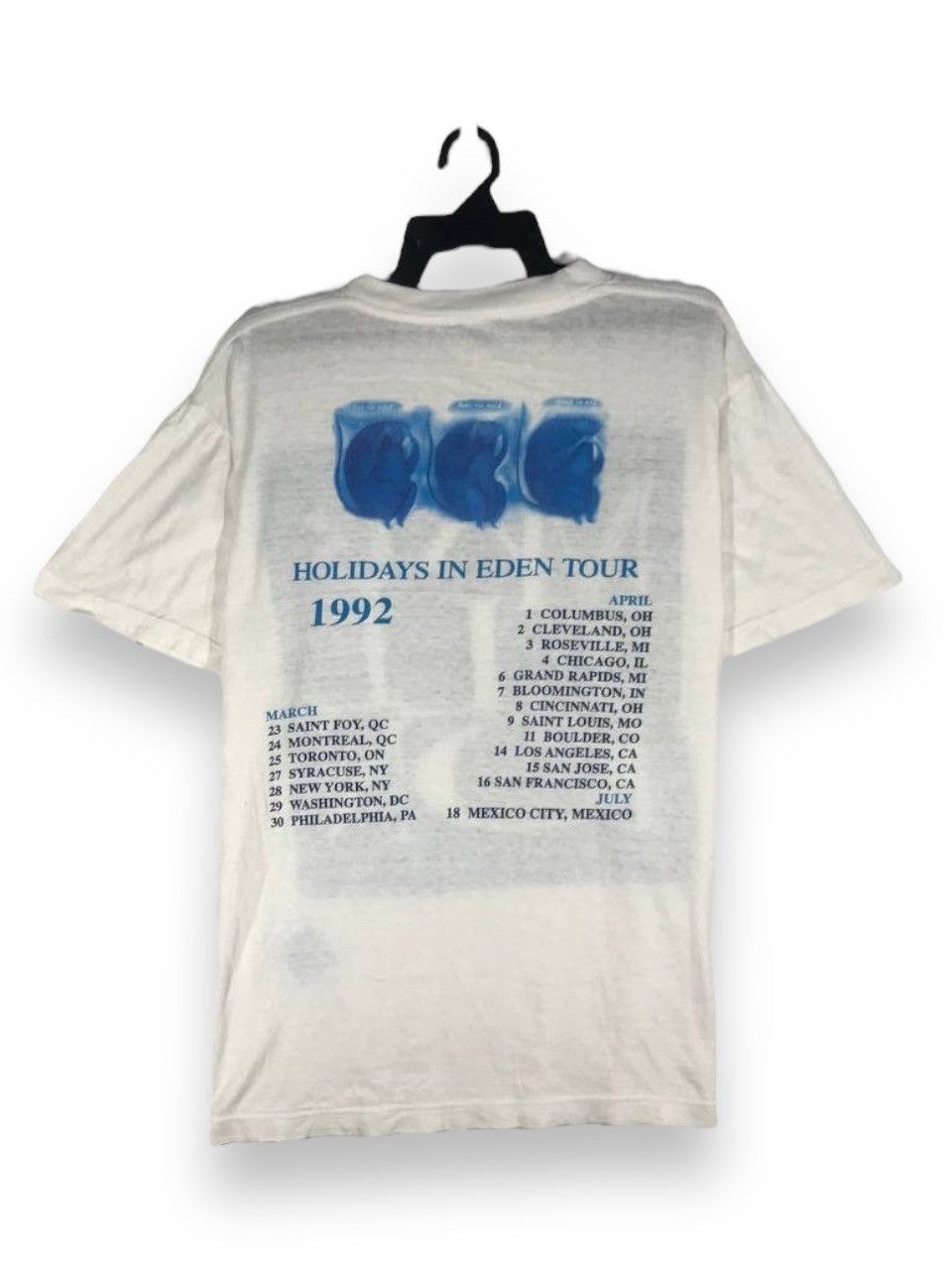 Band Tees × Vintage Vintage 1992 Marillion holidays in eden tour Size US L / EU 52-54 / 3 - 5 Thumbnail