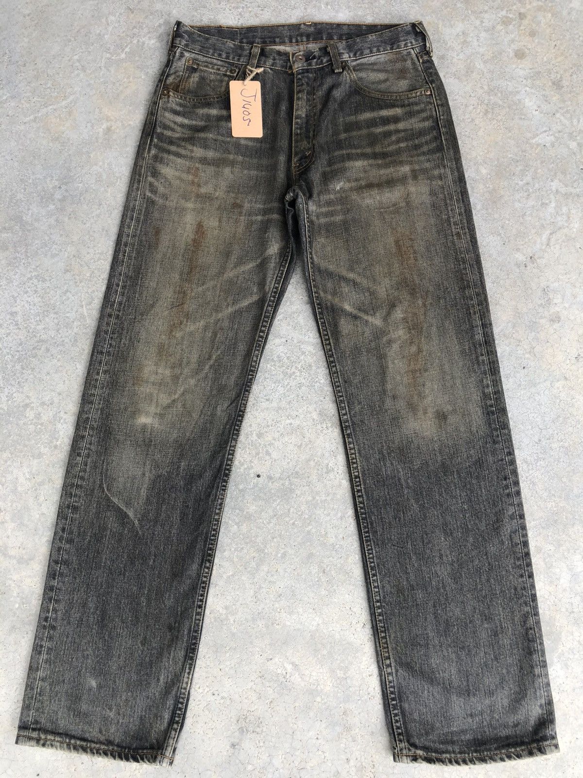 Vintage Mudwash Levis 503 Distressed Jeans Size US 32 / EU 48 - 1 Thumbnail