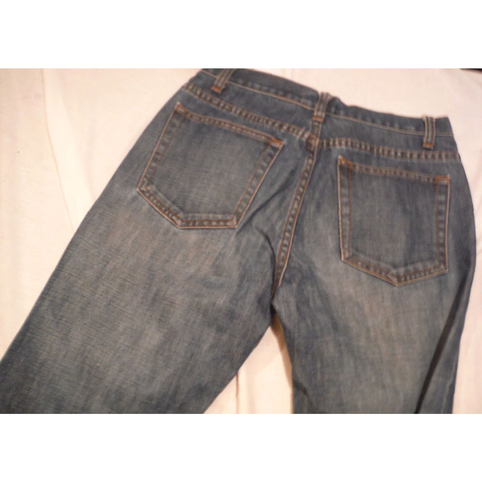 J.Crew VINTAGE J.CREW Denim Jeans Womens 29 30 Blue 90s 4 Flare Bell Bottom Low Rise Vintage Gift Evergreen Mens Size 29" - 6 Thumbnail