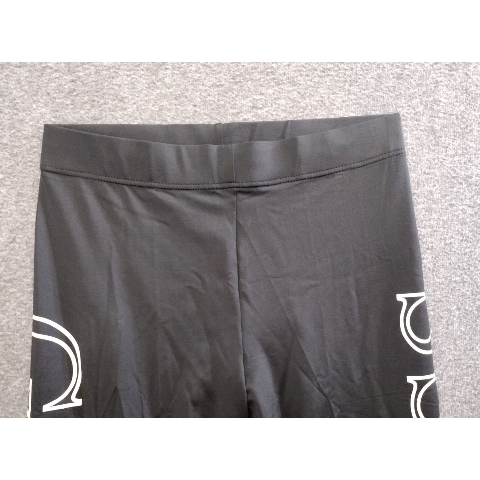 Guess GUESS Leggings Black Logo Print Elastic Waistband Mid Rise Women XS-XL L Size 36" / US 14 / IT 50 - 3 Thumbnail