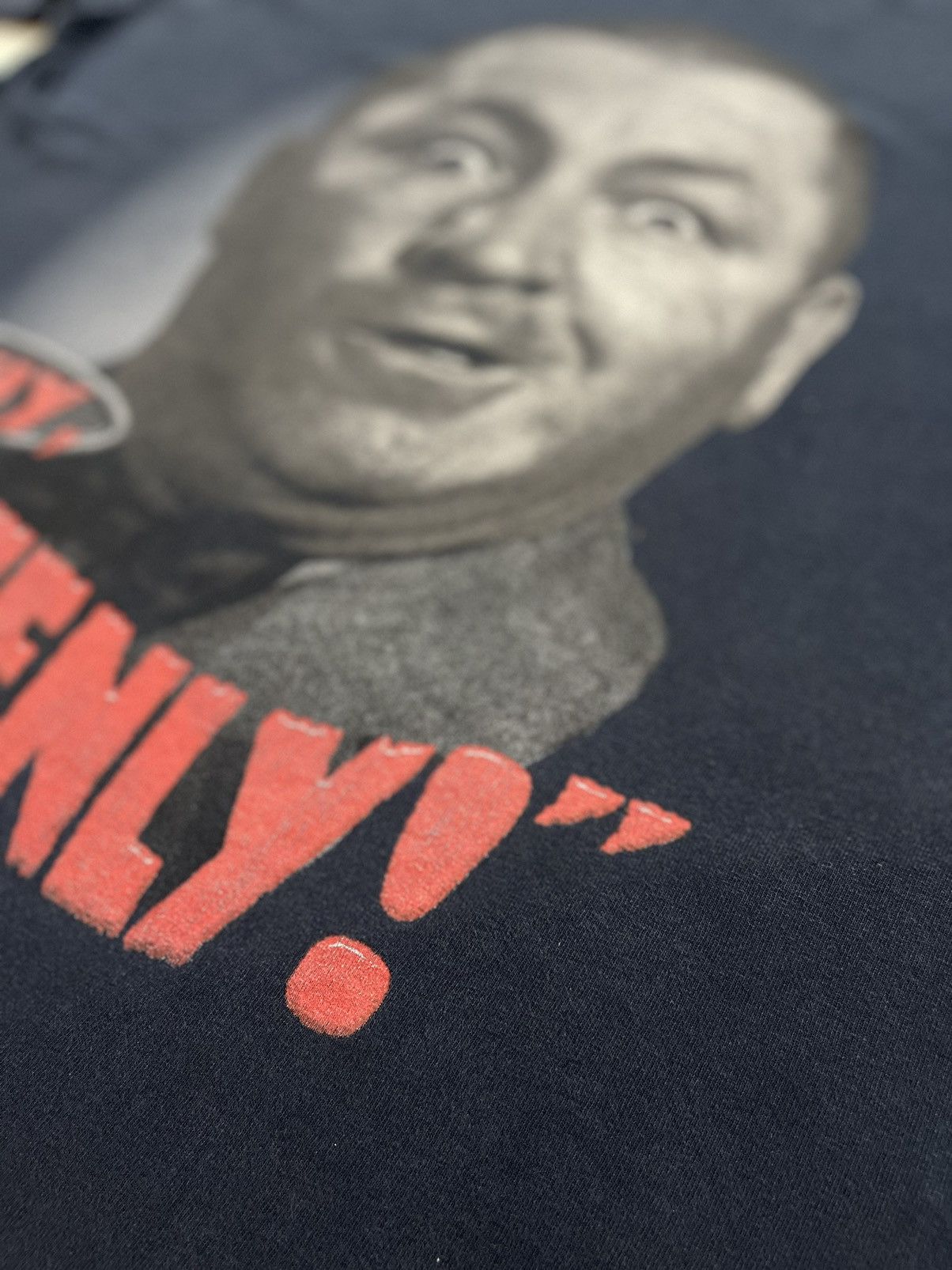 Vintage The 3 Stooges Curley " Why Soitenly!" Graphic Y2k Tee Size US M / EU 48-50 / 2 - 7 Thumbnail