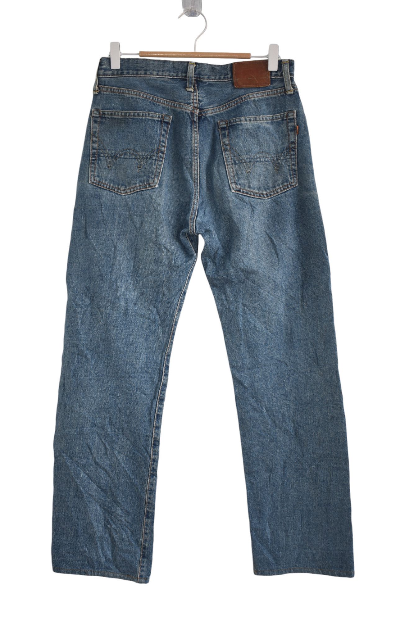 Edwin × Vintage Rare Faded 🔥 Edwin 505XX Selvedge W29 Size US 29 - 2 Thumbnail