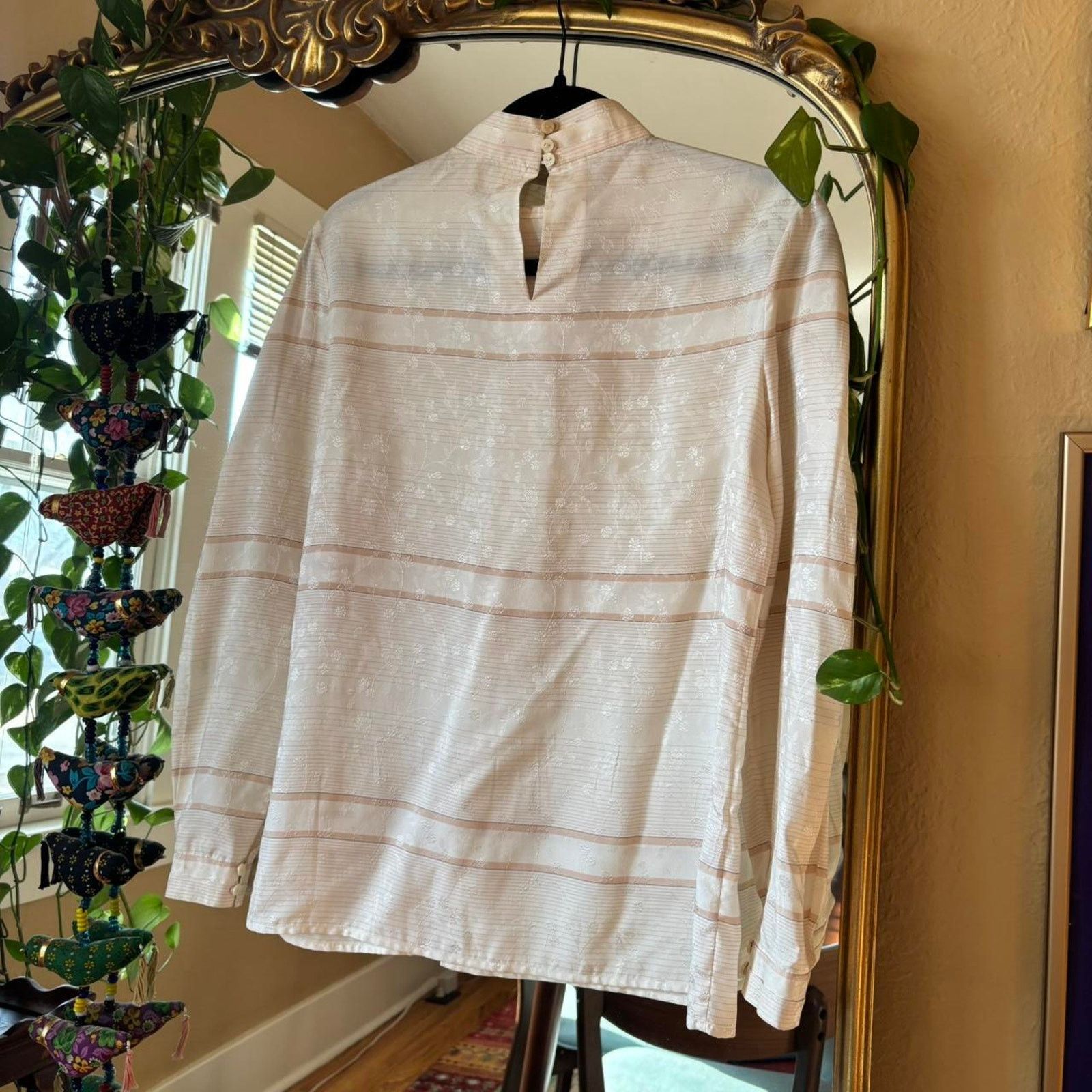 Elie Tahari Vintage Tahari Silk Mockneck Long Sleeve Blouse 8 Corporate Size M / US 6-8 / IT 42-44 - 7 Thumbnail