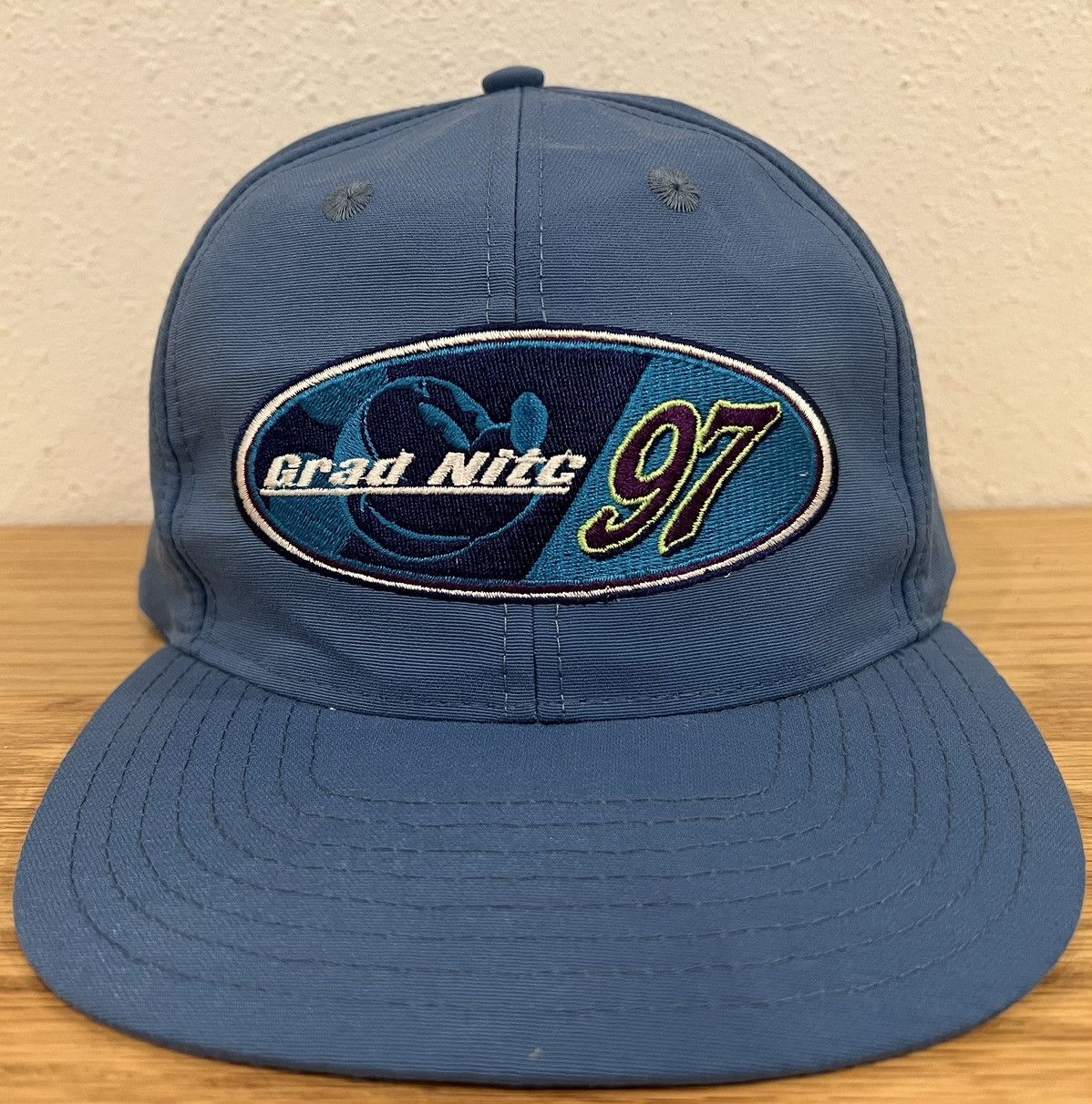 Disney × Vintage Vintage Disney Grad Nite SAMPLE Hat 1997 Size ONE SIZE - 1 Thumbnail