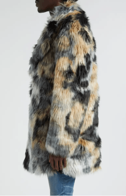 Amiri AW23 Tie Dye Faux Fur Peacoat Size US S / EU 44-46 / 1 - 2 Thumbnail