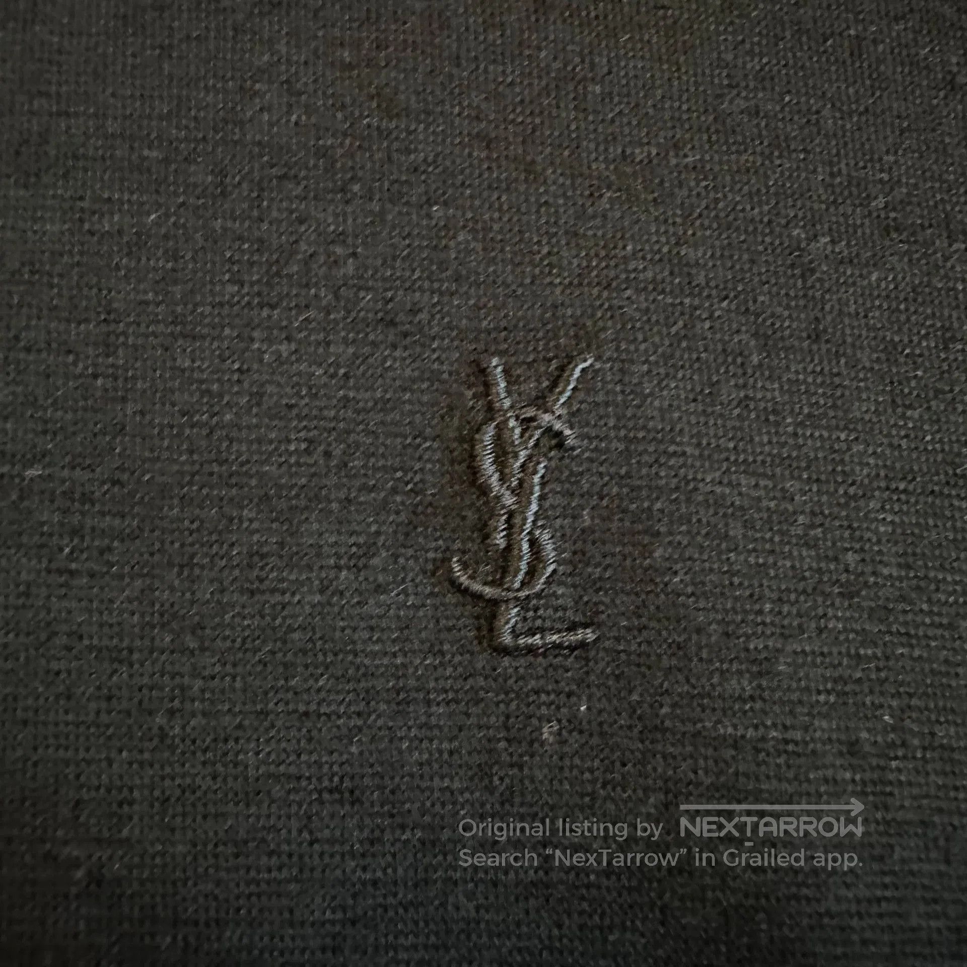 Saint Laurent Paris saint laurent short sleeve embroidered polo shirt. Size US M / EU 48-50 / 2 - 2 Thumbnail