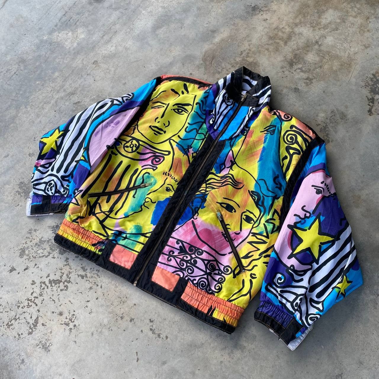 Vintage RARE Vtg 90S GALLERY PSYCHEDELIC MEDUSA ART ABSTRACT Size US M / EU 48-50 / 2 - 9 Thumbnail