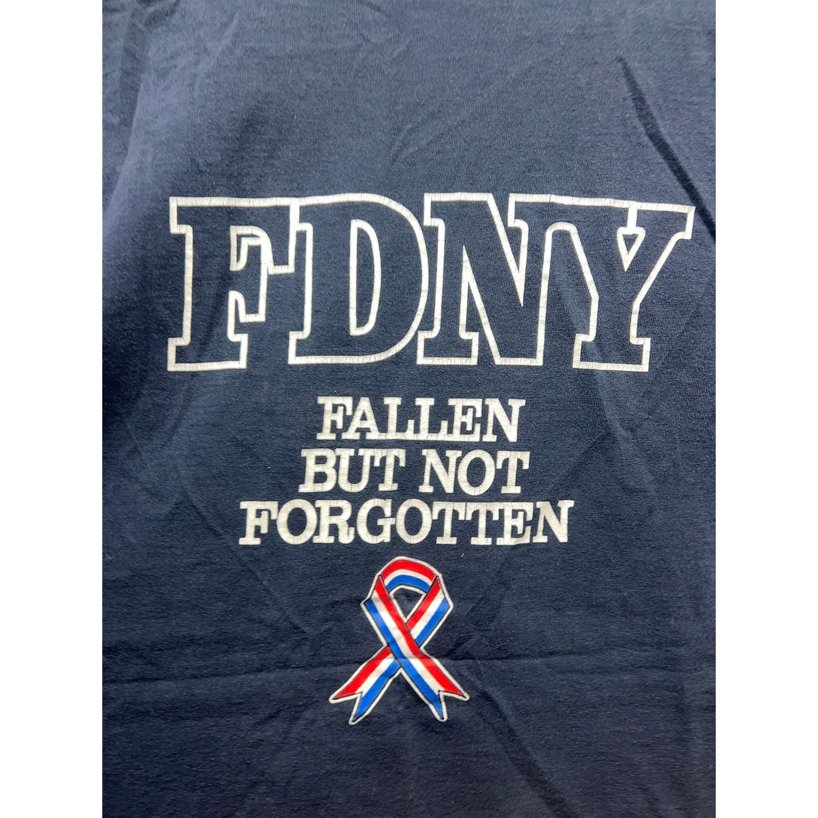 Vintage Vintage New York Fire Departmnet Shirt Fallen Blue 90s XL Size US XL / EU 56 / 4 - 7 Thumbnail