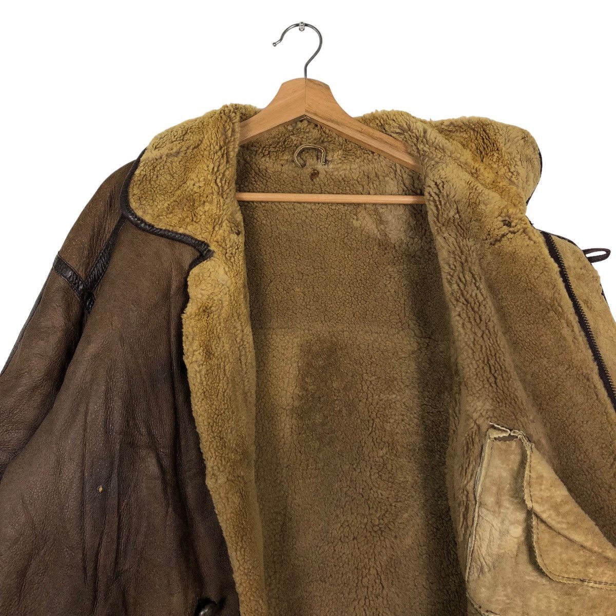 Japanese Brand 🔥Vintage Shearling Leather Jacket Mink Fur Lining Van Jac Size US M / EU 48-50 / 2 - 9 Thumbnail