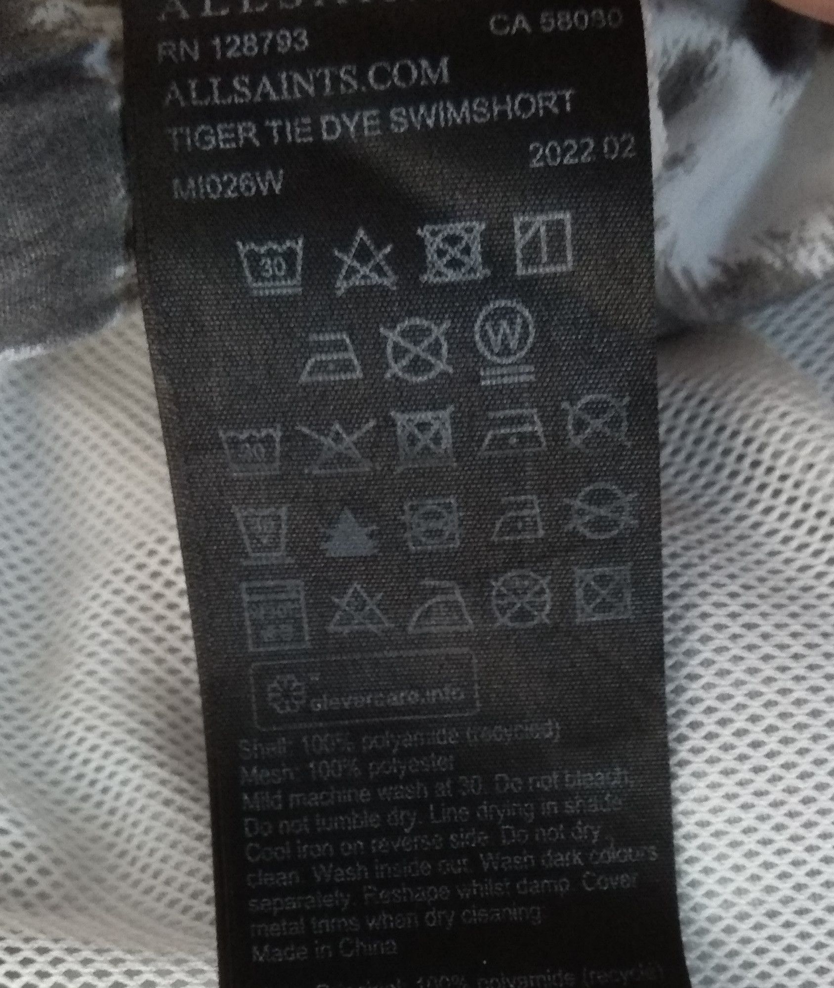 Allsaints Allsaints Tiger Tie Dye Swim Shorts sz L Size US 34 / EU 50 - 5 Thumbnail