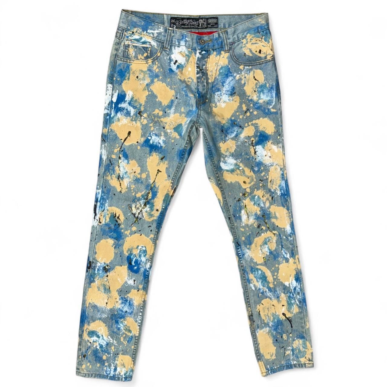 Other The Heritage America Hand painted blue jeans with Size US 34 / EU 50 - 1 Thumbnail