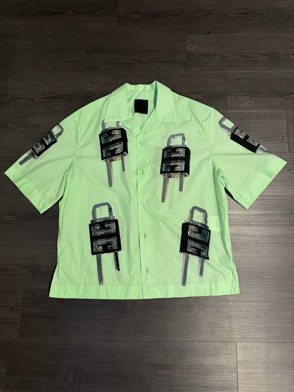 Givenchy Givenchy 4G Lock Hawaiian Shirt Size US M / EU 48-50 / 2 - 1 Thumbnail