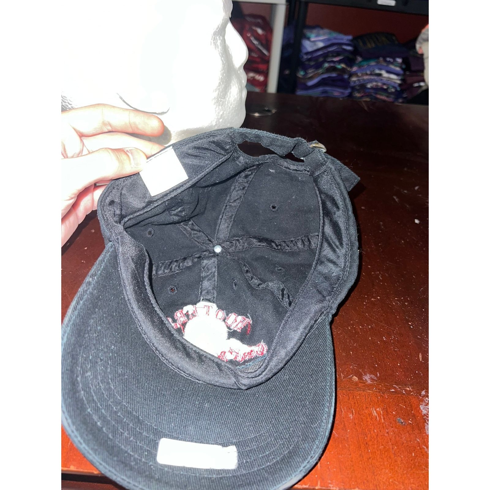 Vintage Vintage Hooters Hat Cooks Couture Black Skull Skeleton Cap Size ONE SIZE - 8 Thumbnail