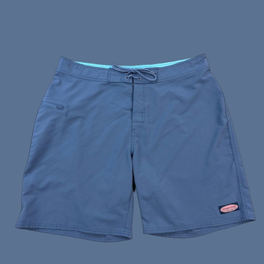 Vineyard Vines Vineyard Vines Swim Shorts Mens 38 Blue 9" Boardshorts Drawstring Beach Size US 38 / EU 54 - 1 Thumbnail