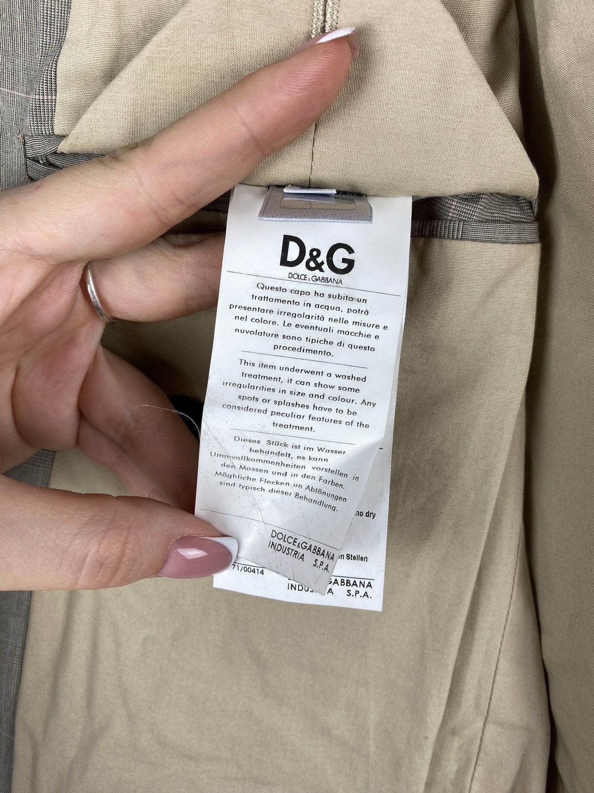 Dolce & Gabbana D&G Dolce & Gabbana men’s blazer jacket sport coat Size 44R - 25 Thumbnail