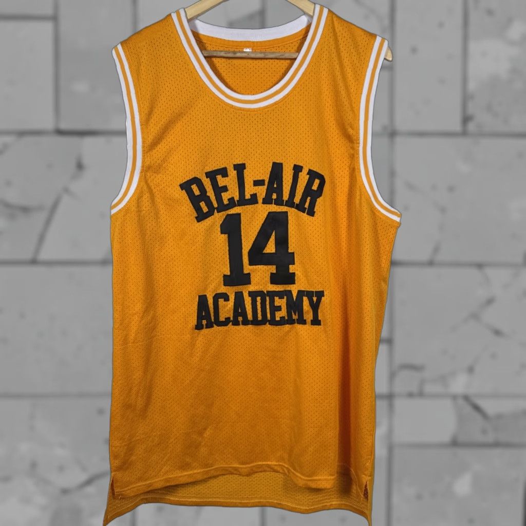 Vintage Bel-Air Academy 14 Smith Yellow Basketball Jersey Mens Size XXL Size US XXL / EU 58 / 5 - 1 Thumbnail