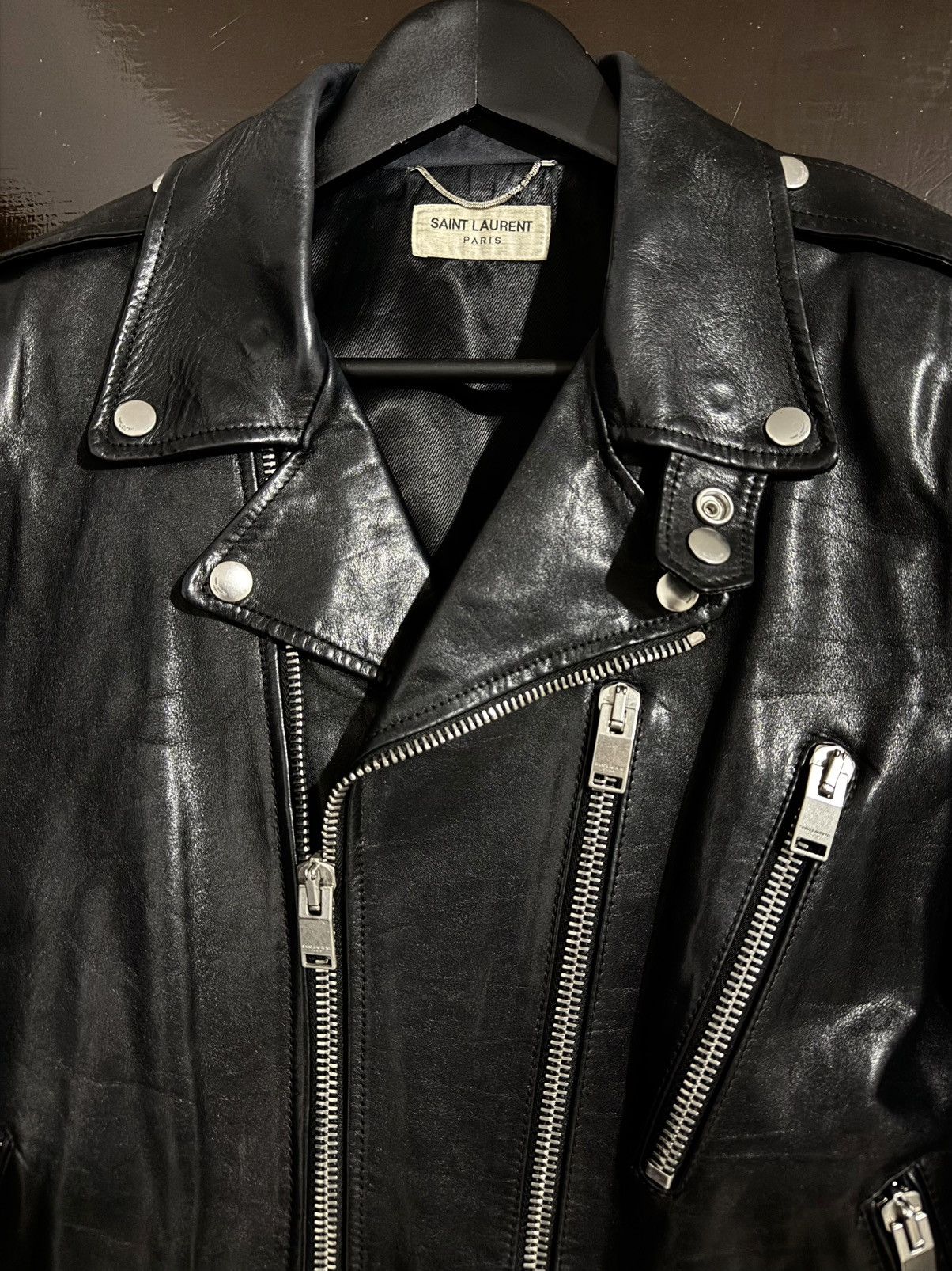 Saint Laurent Paris Saint Laurent L17 Jacket – 2017 Oiled Calf Size US M / EU 48-50 / 2 - 2 Thumbnail