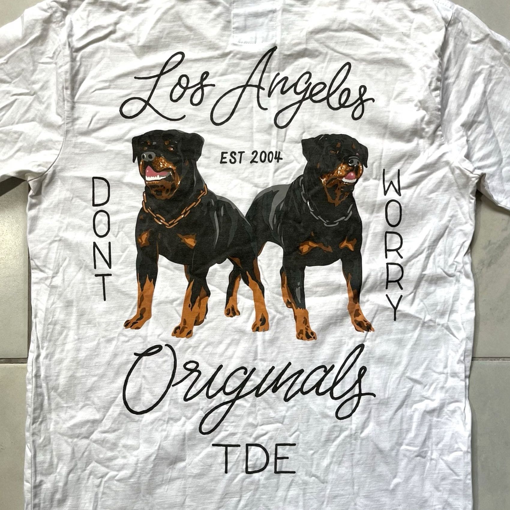 Vintage Top Dawg Entertainment Shirt Small White Mens Cotton Rotweiller Size US S / EU 44-46 / 1 - 3 Thumbnail
