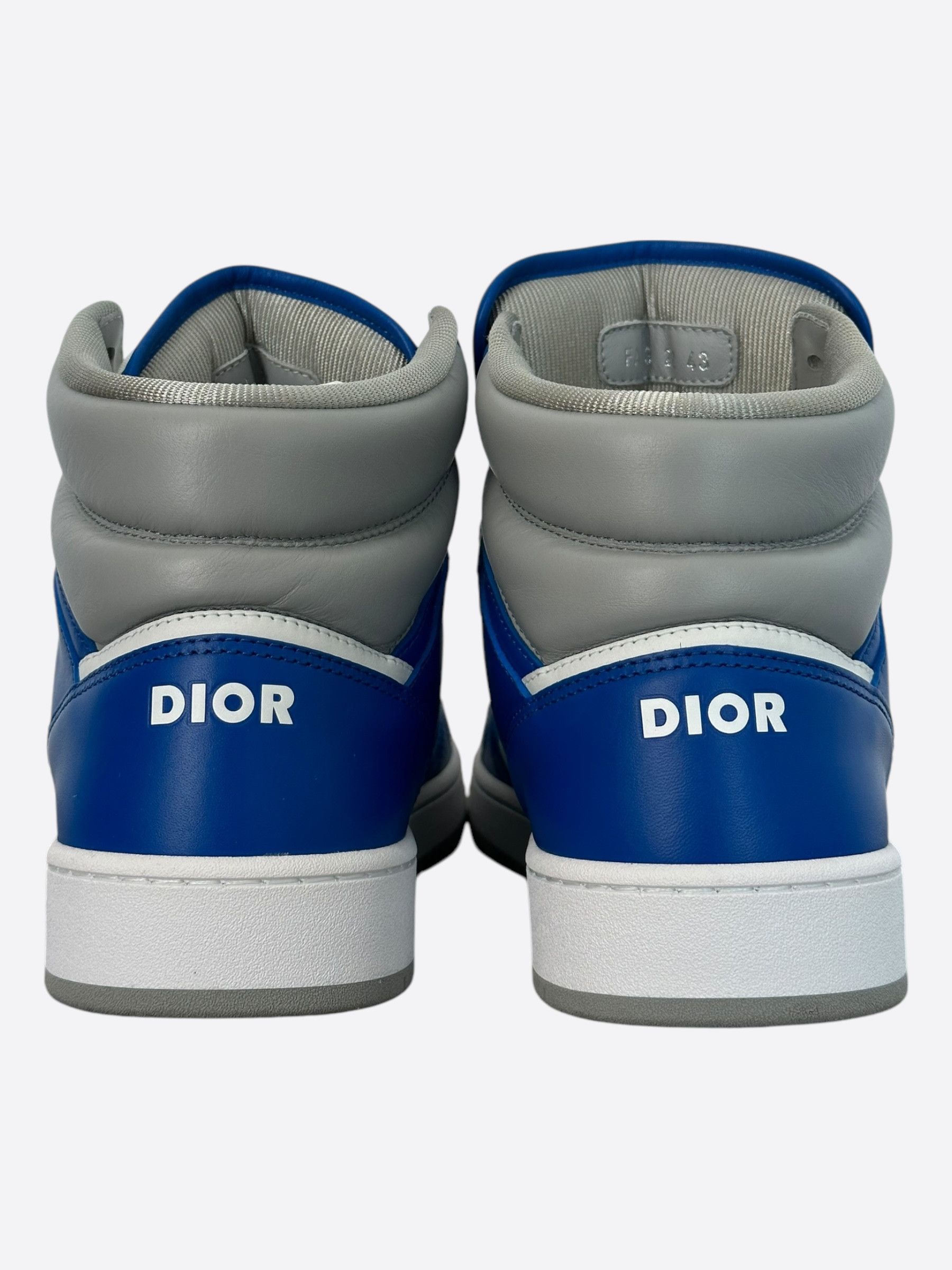 Dior Dior Blue & Beige Oblique B27 High Top Sneakers Size US 10 / EU 43 - 5 Thumbnail