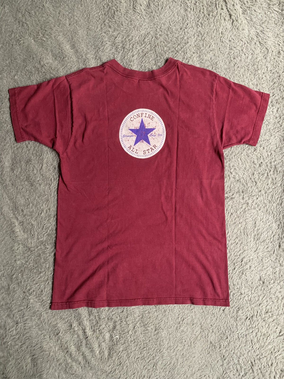 Band Tees Vintage 90s Very Rare Confine Straight Edge Hardcore Tee Size US L / EU 52-54 / 3 - 8 Thumbnail