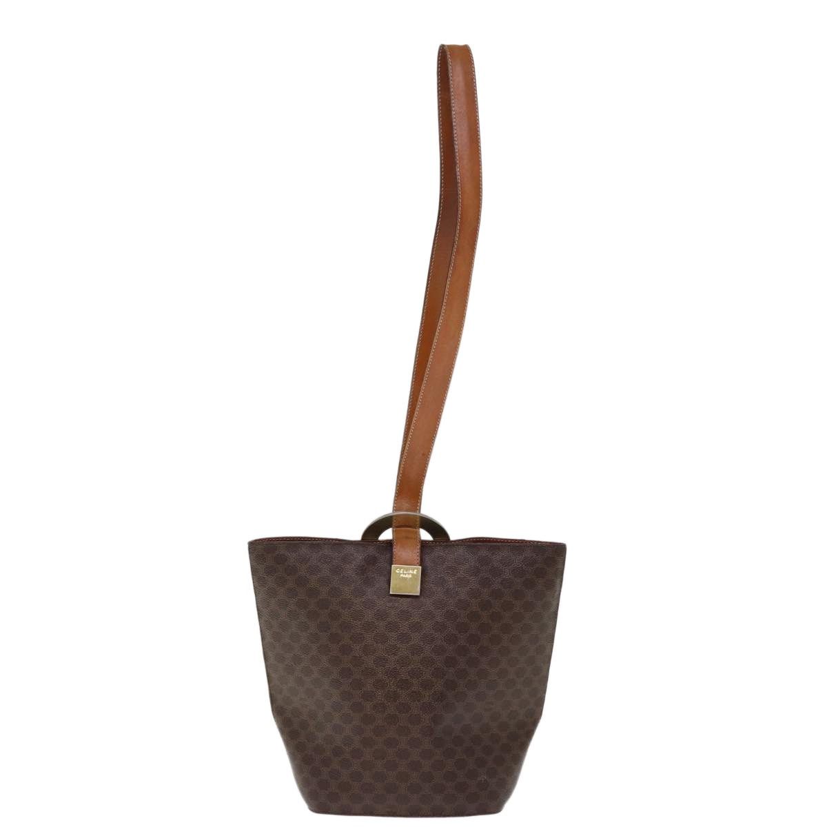 Celine CELINE Macadam Canvas Shoulder Bag Pvc Brown Size ONE SIZE - 3 Thumbnail