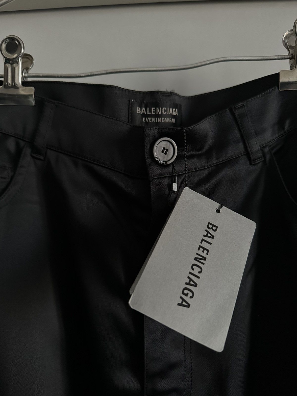 Balenciaga SS22 Balenciaga Loose-cut Satin Trousers Size US 31 - 4 Thumbnail