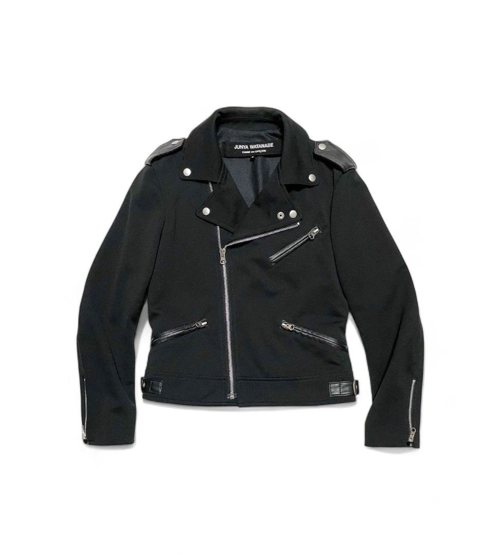 image of Junya Watanabe X Comme Des Garcons - S Riders Leather Jacket in Black, Women's (Size Small)