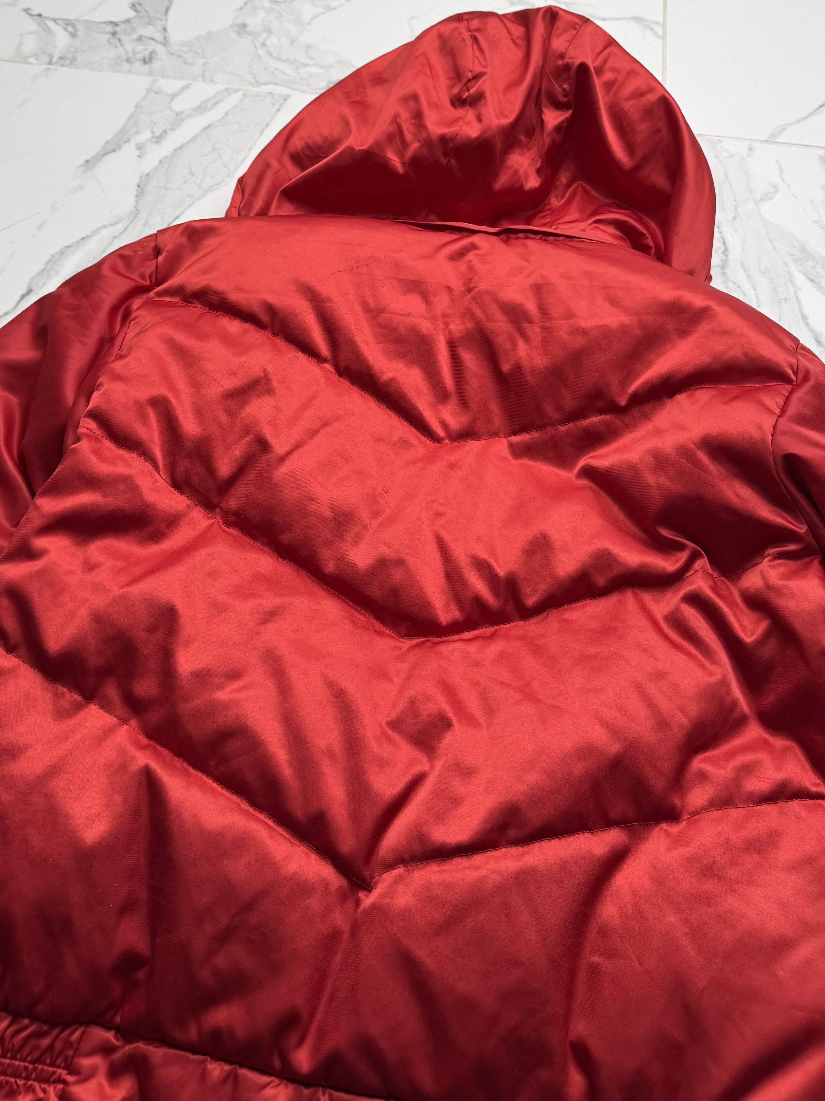Vintage Vintage Red Puffer Jacket Women's Hooded Quilted Winter Coat Size L / US 10 / IT 46 - 17 Thumbnail