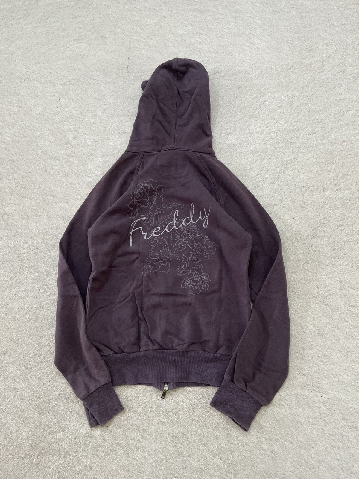 2000s Freddy Floral Script Zip Hoodie Lgb If6was9 Hysteric