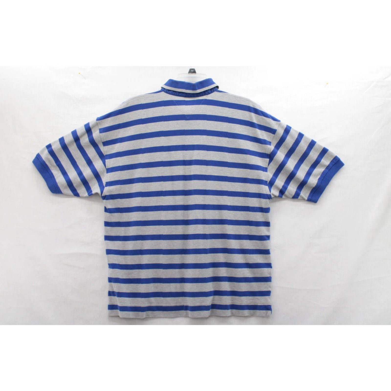 Tommy Hilfiger VINTAGE Tommy Hilfiger Polo Shirt Men's XL Blue Gray Striped Y2K Athletic Retro Size US XL / EU 56 / 4 - 2 Thumbnail