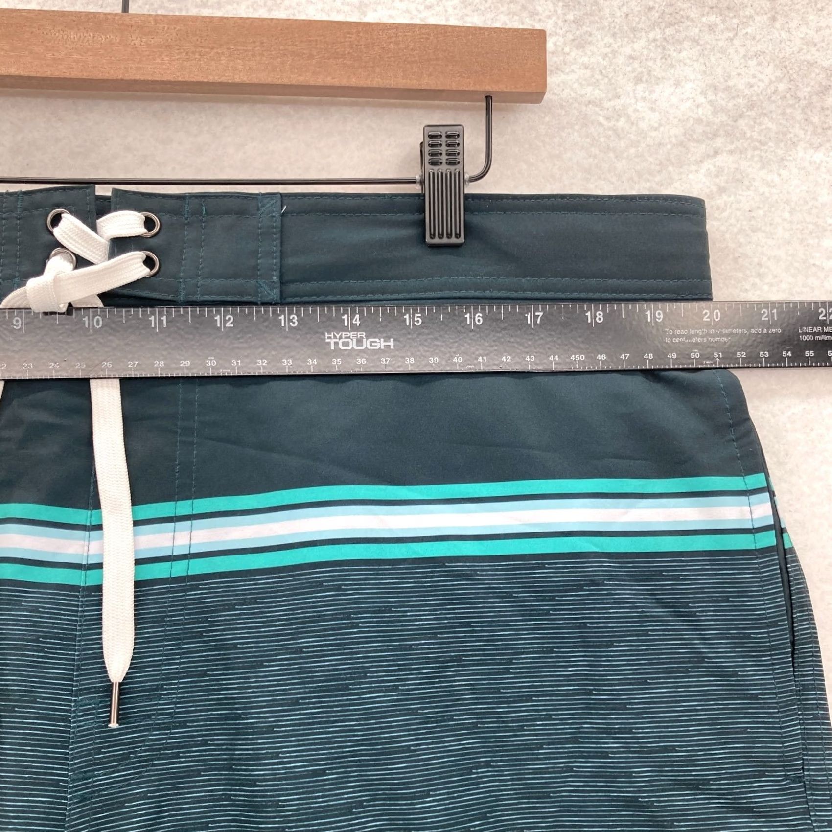 Vintage Sonoma Flexwear Board Shorts Mens XL Blue Striped Drawstring Swimming Surf Size US 36 / EU 52 - 7 Thumbnail